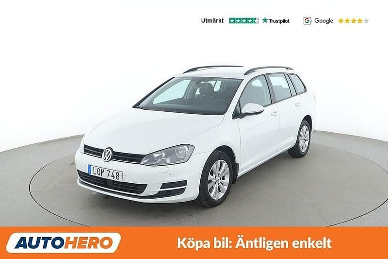 Vit Begagnad 2014 VW Golf VII Kombi | 72 000 kr (Bra pris) - Bild 1/4