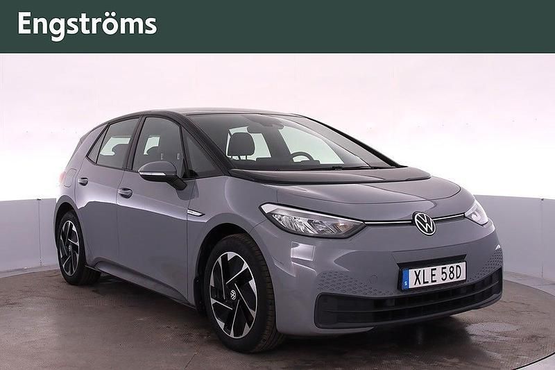Grå Begagnad 2022 VW ID.3 Pro Performance Halvkombi | 249 000 kr (Lite dyr) - Bild 1/4