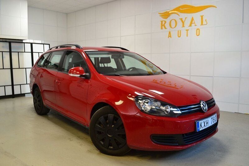 Mörkröd (röd) Begagnad 2010 VW Golf VI Kombi | 57 900 kr (Dyr) - Bild 1/4