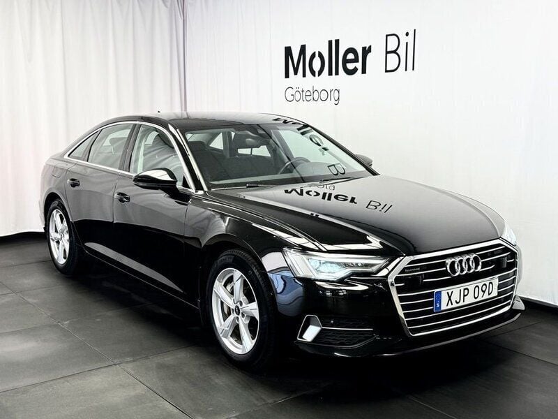 Svart (brilliantsvart) Begagnad 2022 Audi A6 Sport Sedan | 379 900 kr (Superpris) - Bild 1/3
