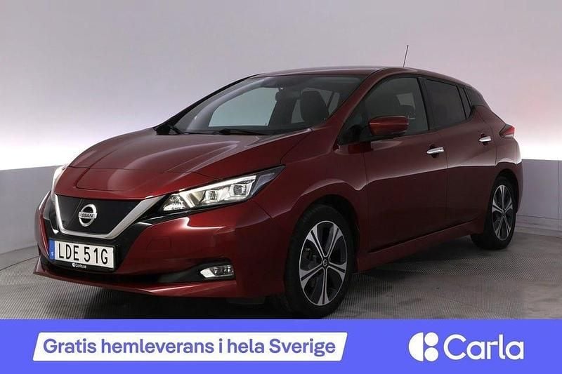 Begagnad Nissan Leaf 360º 110 kW (150 HK) 2019 Röd Halvkombi