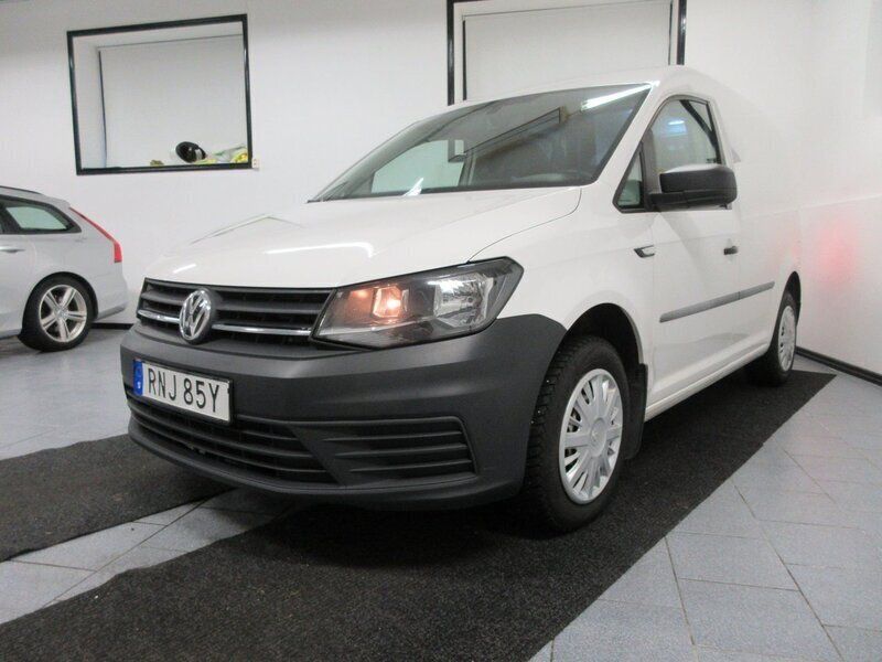 Vit Begagnad 2020 VW Caddy Minibuss | 89 500 kr (Bra pris) - Bild 1/4