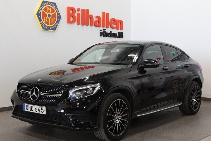 Svart Begagnad 2016 Mercedes GLC220 AMG Sportkupé | 329 900 kr (Marknadspris) - Bild 1/4