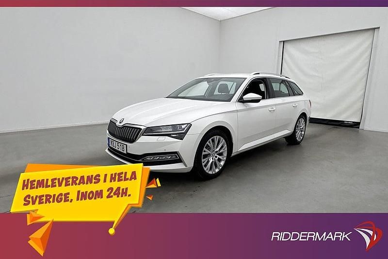 Vit Begagnad 2020 Skoda Superb Style Kombi | 249 800 kr (Bra pris) - Bild 1/3