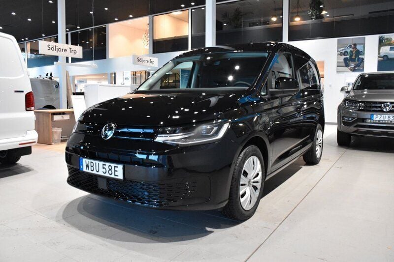 Svart Ny 2025 VW Caddy Maxi Minibuss | 583 625 kr (Dyr) - Bild 1/4