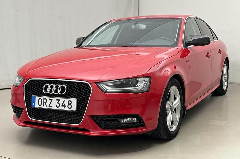 Röd Begagnad 2013 Audi A4 Business Sedan | 98 000 kr (Marknadspris) - Bild 1/4