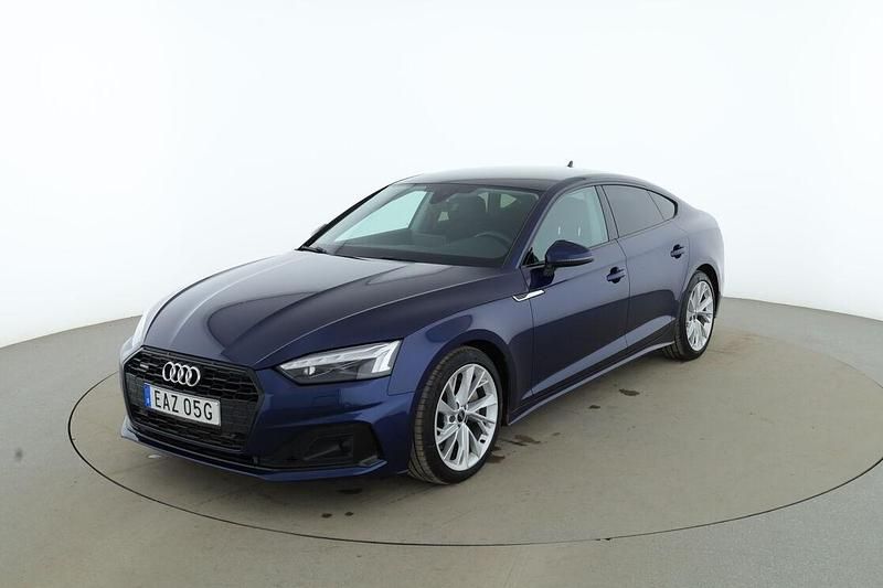 Begagnad Audi A5 Sportback Advanced 265 HK (194 kW) 2021 Blå Halvkombi