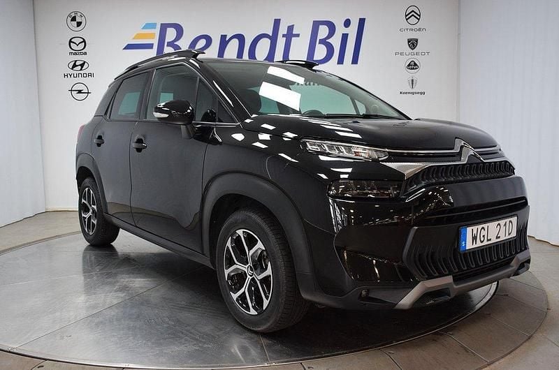 Svart Begagnad 2024 Citroën C3 Aircross PureTech SUV | 199 800 kr (Marknadspris) - Bild 1/3