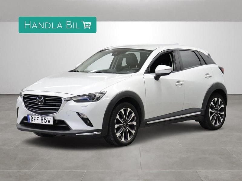 Vit Begagnad 2019 Mazda CX-3 Optimum SUV | 159 900 kr (Marknadspris) - Bild 1/4