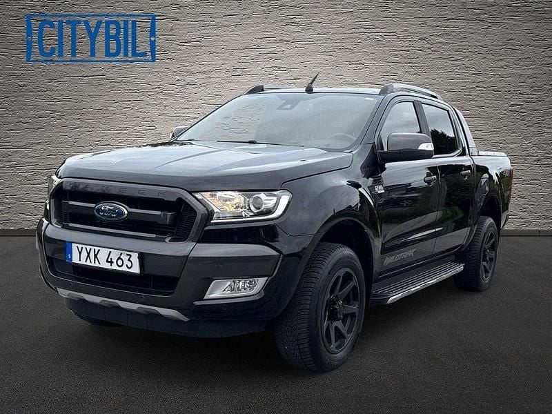 Svart Begagnad 2018 Ford Ranger Wildtrack Pickup | 349 875 kr (Lite dyr) - Bild 1/4