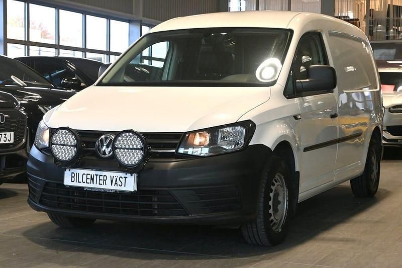 Vit Begagnad 2018 VW Caddy Maxi Minibuss | 129 000 kr (Marknadspris) - Bild 1/4