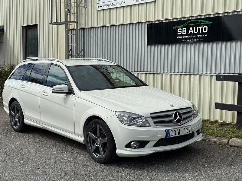 Vit Begagnad 2010 Mercedes C200 Avantgarde Kombi | 42 990 kr (Superpris) - Bild 1/4