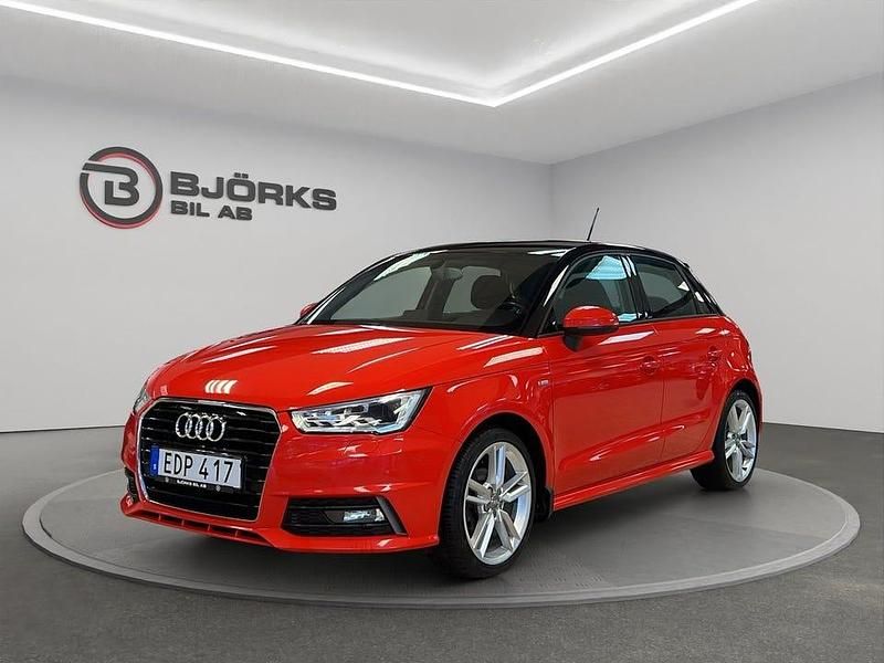 Röd Begagnad 2016 Audi A1 Sportback S-Line Halvkombi | 109 500 kr (Marknadspris) - Bild 1/4