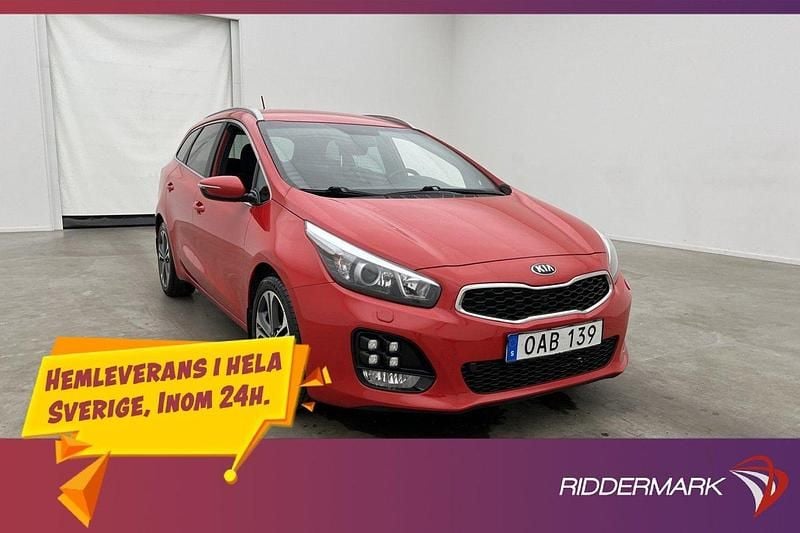 Röd Begagnad 2016 Kia Ceed GT-Line Kombi | 119 800 kr (Lite dyr) - Bild 1/3