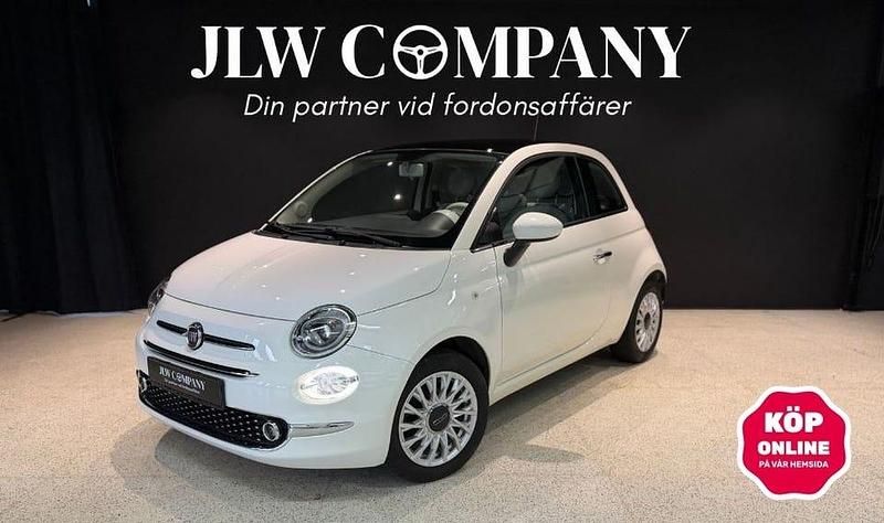 Vit Begagnad 2016 Fiat 500 Lounge Halvkombi | 92 500 kr (Marknadspris) - Bild 1/4