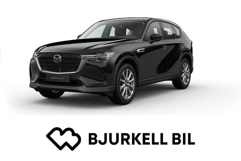 Jet black metallic Ny 2025 Mazda CX-60 Exclusive-Line SUV | 531 200 kr (Marknadspris) - Bild 1/3