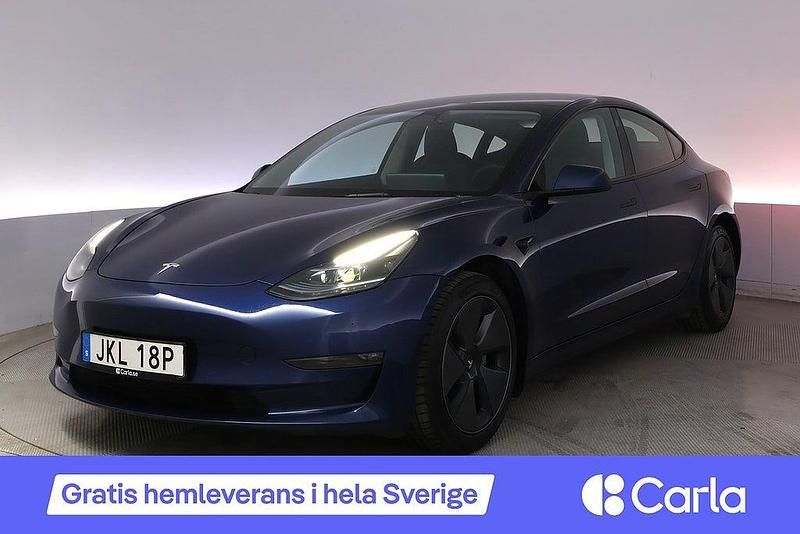 Begagnad Tesla Model 3 Long Range AWD 366 kW (498 HK) 2022 Blå Sedan