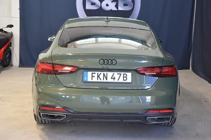 Begagnad Audi A5 Sportback S-Line 245 HK (180 kW) 2020 Grön Halvkombi