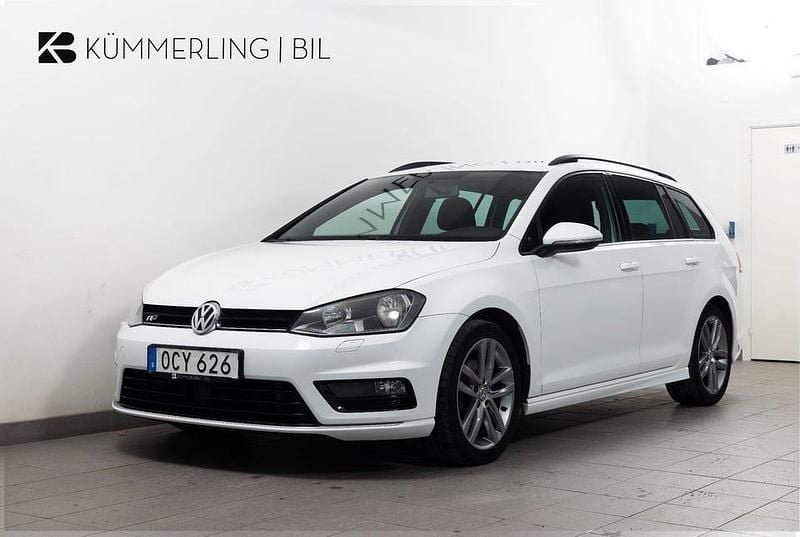 Vit Begagnad 2016 VW Golf VII R-line Kombi | 149 900 kr (Marknadspris) - Bild 1/4