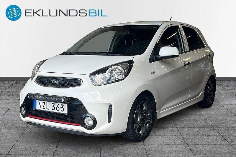 Vit Begagnad 2016 Kia Picanto Halvkombi | 79 900 kr (Marknadspris) - Bild 1/4