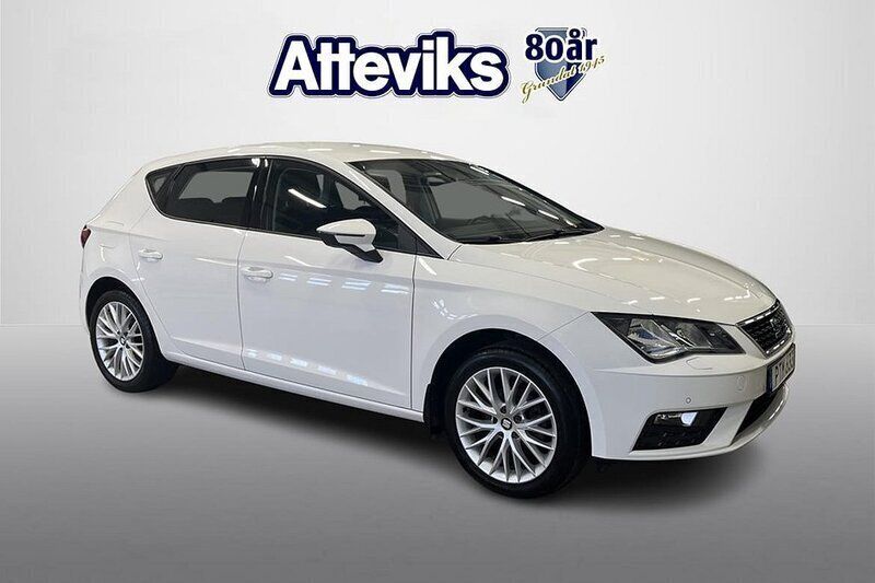 Vit Begagnad 2018 Seat Leon Halvkombi | 149 500 kr (Marknadspris) - Bild 1/4