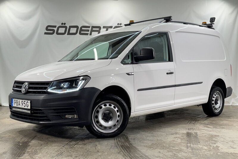 Vit Begagnad 2020 VW Caddy Maxi Minibuss | 279 900 kr (Lite dyr) - Bild 1/4