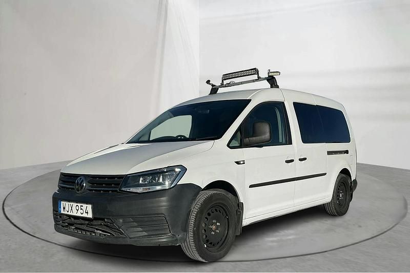 Vit Begagnad 2019 VW Caddy Minibuss | 60 000 kr - Bild 1/4