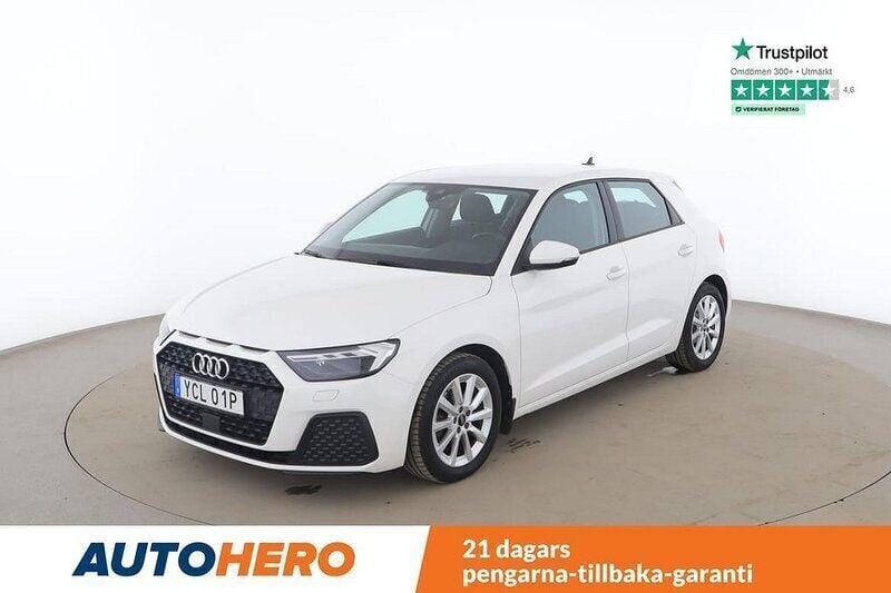 Vit Begagnad 2021 Audi A1 Sportback Proline Halvkombi | 180 000 kr (Bra pris) - Bild 1/4