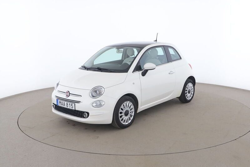 Vit Begagnad 2018 Fiat 500 Lounge Halvkombi | 98 000 kr (Marknadspris) - Bild 1/4