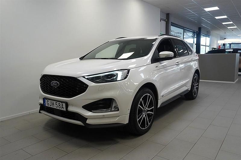 Vit Begagnad 2019 Ford Edge ST-Line SUV | 248 900 kr (Marknadspris) - Bild 1/4
