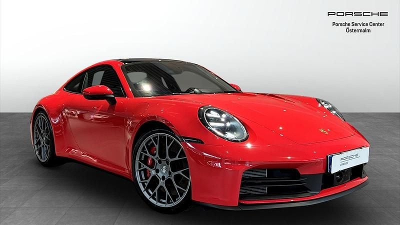 Röd Begagnad 2025 Porsche 911 Carrera S | 1 795 000 kr (Bra pris) - Bild 1/4