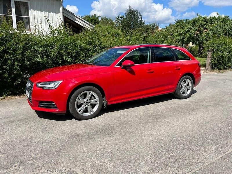 Begagnad Audi A4 190 HK (139 kW) 2018 Röd metallic Kombi
