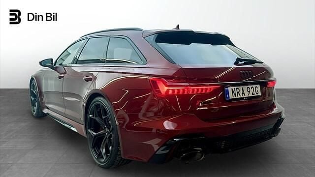 Ny Audi RS6 Performance 630 HK (463 kW) 2025 Grenadinröd metallic Kombi