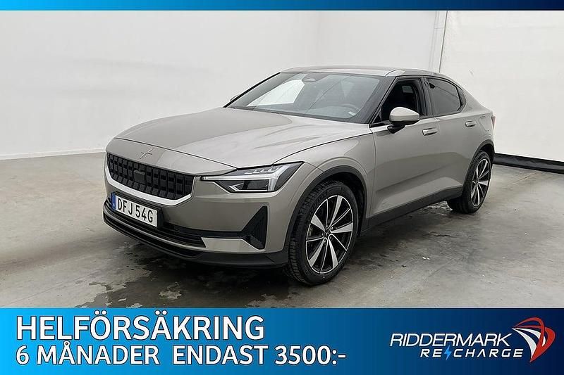 Grå Begagnad 2022 Polestar 2 Long Range Single Motor Halvkombi | 309 800 kr (Superpris) - Bild 1/3