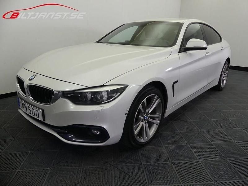 Vit Begagnad 2018 BMW 420 Gran Coupé Sport Line Sportkupé | 229 900 kr (Bra pris) - Bild 1/4