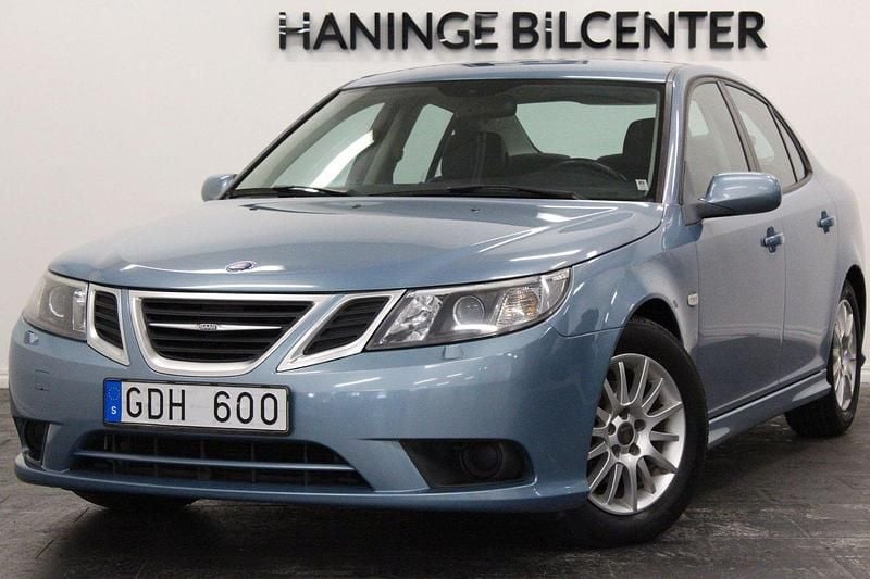 Ljusblå (blå) Begagnad 2008 Saab 9-3 Linear Sedan | 59 900 kr (Marknadspris) - Bild 1/4