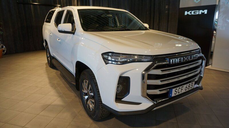 Vit Begagnad 2022 Maxus e-T90 Pickup | 318 400 kr - Bild 1/4