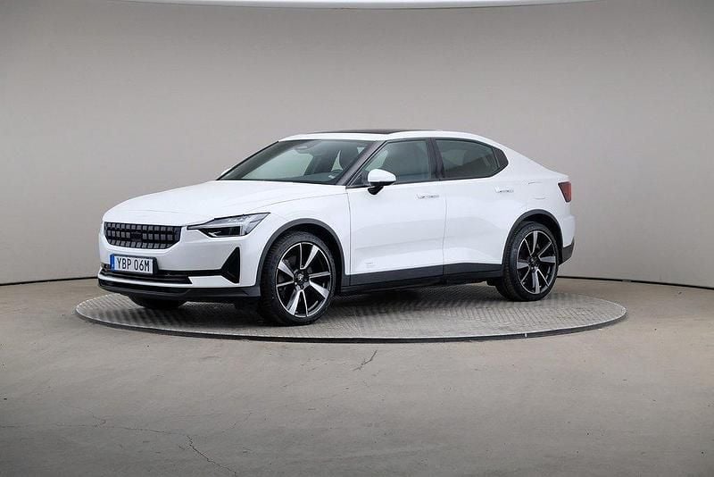 Vit Begagnad 2022 Polestar 2 Plus Sedan | 319 000 kr (Bra pris) - Bild 1/4