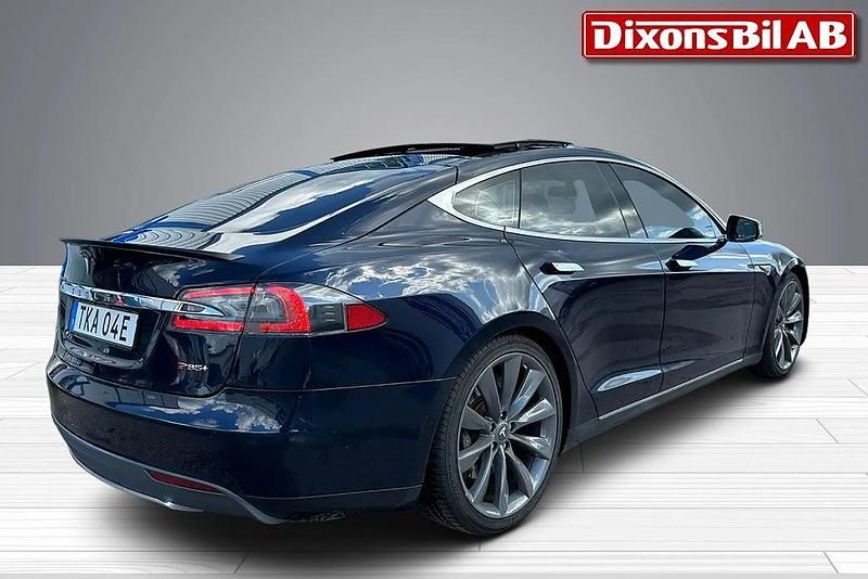 Begagnad Tesla Model S Performance 310 kW (422 HK) 2013 Blå Halvkombi