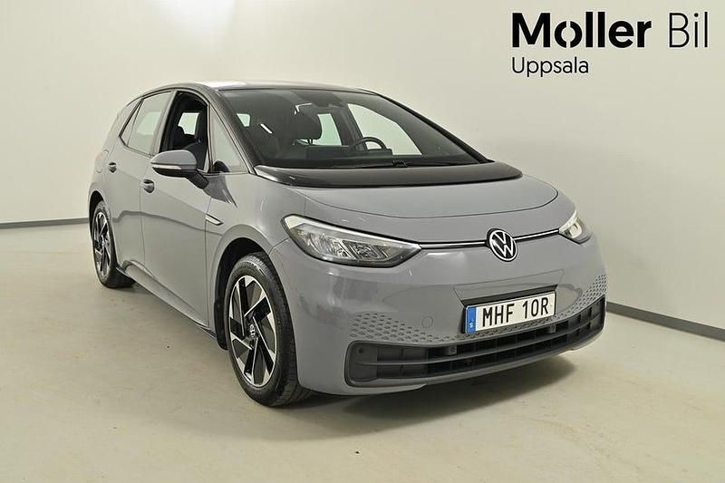 Grå Begagnad 2022 VW ID.3 Pure Halvkombi | 214 900 kr (Superpris) - Bild 1/4