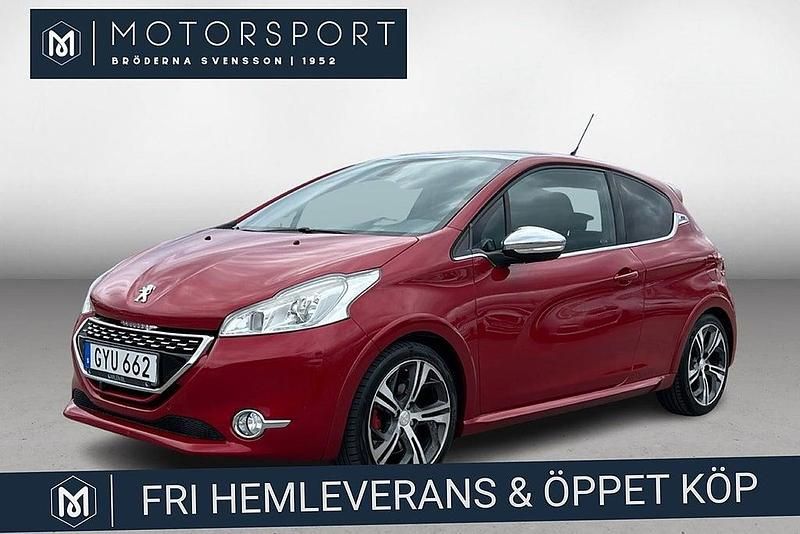 Mörkröd Begagnad 2013 Peugeot 208 GTi Halvkombi | 109 900 kr (Dyr) - Bild 1/3