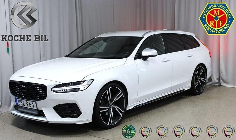 Vit Begagnad 2018 Volvo V90 R-Design Kombi | 269 900 kr (Marknadspris) - Bild 1/4
