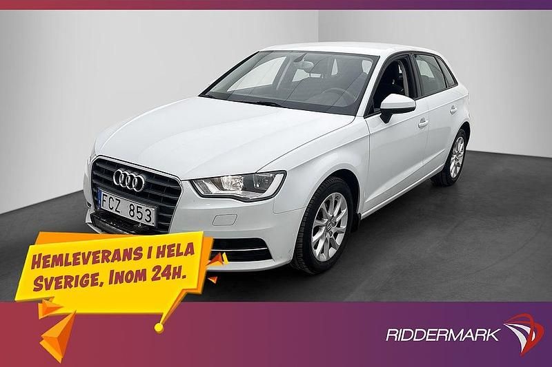 Vit Begagnad 2013 Audi A3 Sportback Attraction Halvkombi | 109 900 kr (Lite dyr) - Bild 1/3