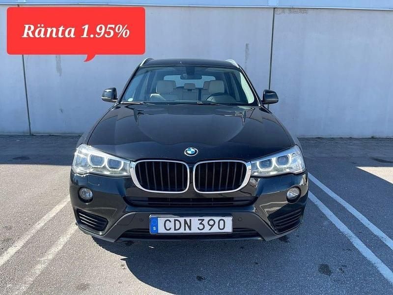 Svart Begagnad 2015 BMW X3 SUV | 169 000 kr (Marknadspris) - Bild 1/4