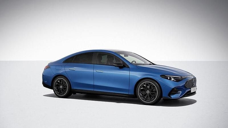 Blå (klarblå metallic) Ny 2025 Mercedes CLA 250+ Sedan | 719 200 kr - Bild 1/2