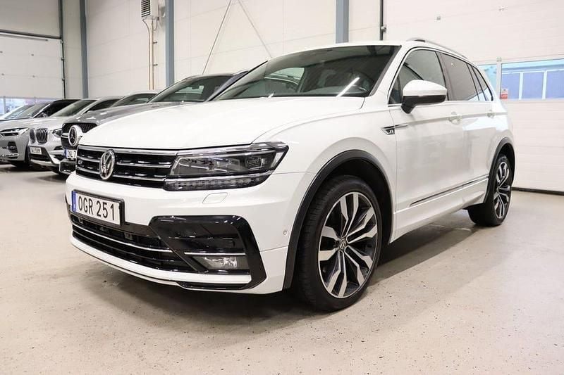 Vit Begagnad 2019 VW Tiguan GTS SUV | 359 900 kr (Dyr) - Bild 1/4