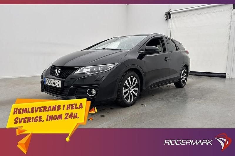 Begagnad Honda Civic 141 HK (103 kW) 2015 Svart Kombi