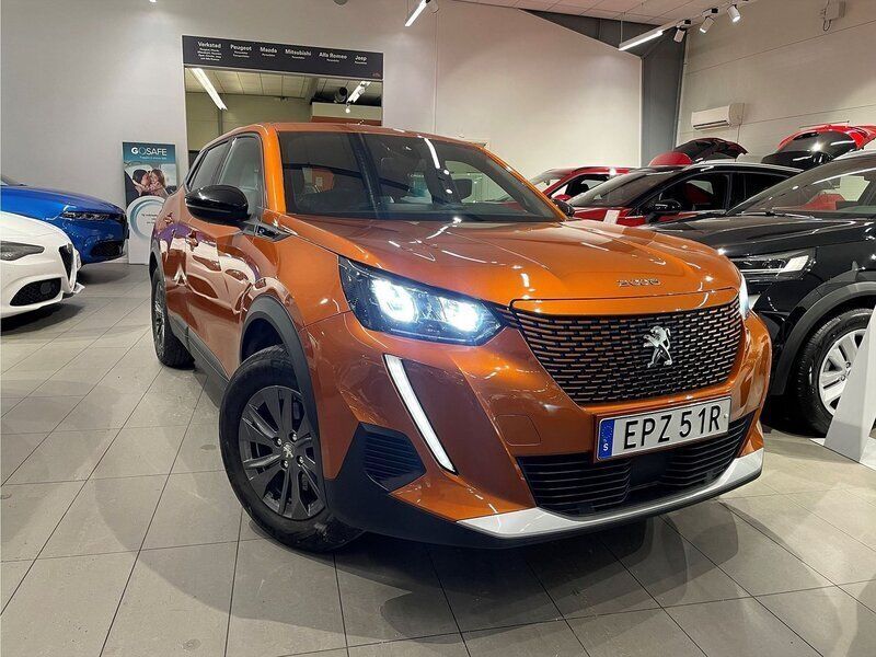 Orange Begagnad 2022 Peugeot e-2008 Active SUV | 194 900 kr (Marknadspris) - Bild 1/4