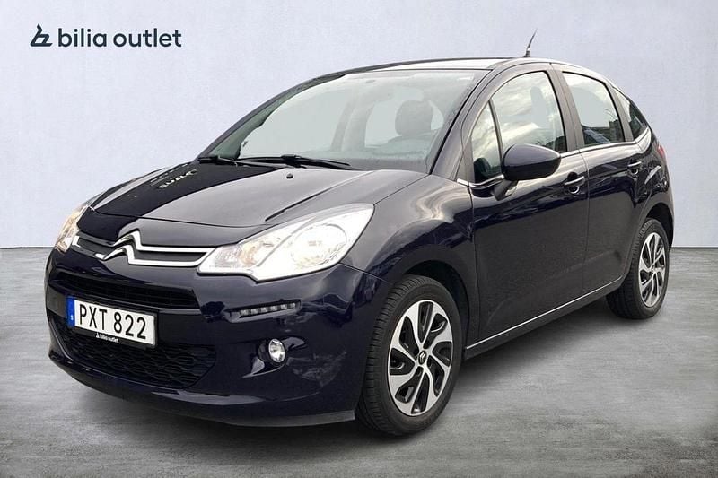 Blå Begagnad 2016 Citroën C3 PureTech Halvkombi | 44 900 kr (Superpris) - Bild 1/3