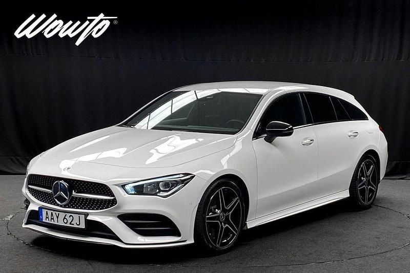 Vit Begagnad 2019 Mercedes CLA220 Shooting Brake AMG Kombi | 309 800 kr (Marknadspris) - Bild 1/3